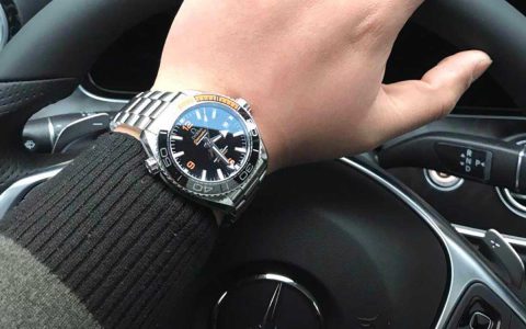 VS廠歐米茄海馬系列600M四分之一橙復刻腕表做工評測