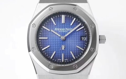 ZF廠愛彼皇家橡樹系列煙熏藍(lán)珠光面復(fù)刻腕表值得入手嗎