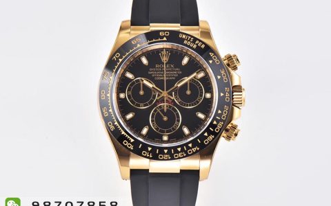 CleaN廠C廠勞力士迪通拿黑陶圈黑盤金款復刻腕表值得入手嗎-C廠迪通拿M116518ln-0043