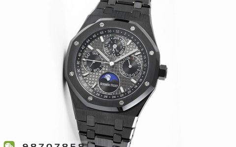 APS廠愛彼皇家橡樹萬年歷黑陶款復刻腕表細節如何-APS手表時計